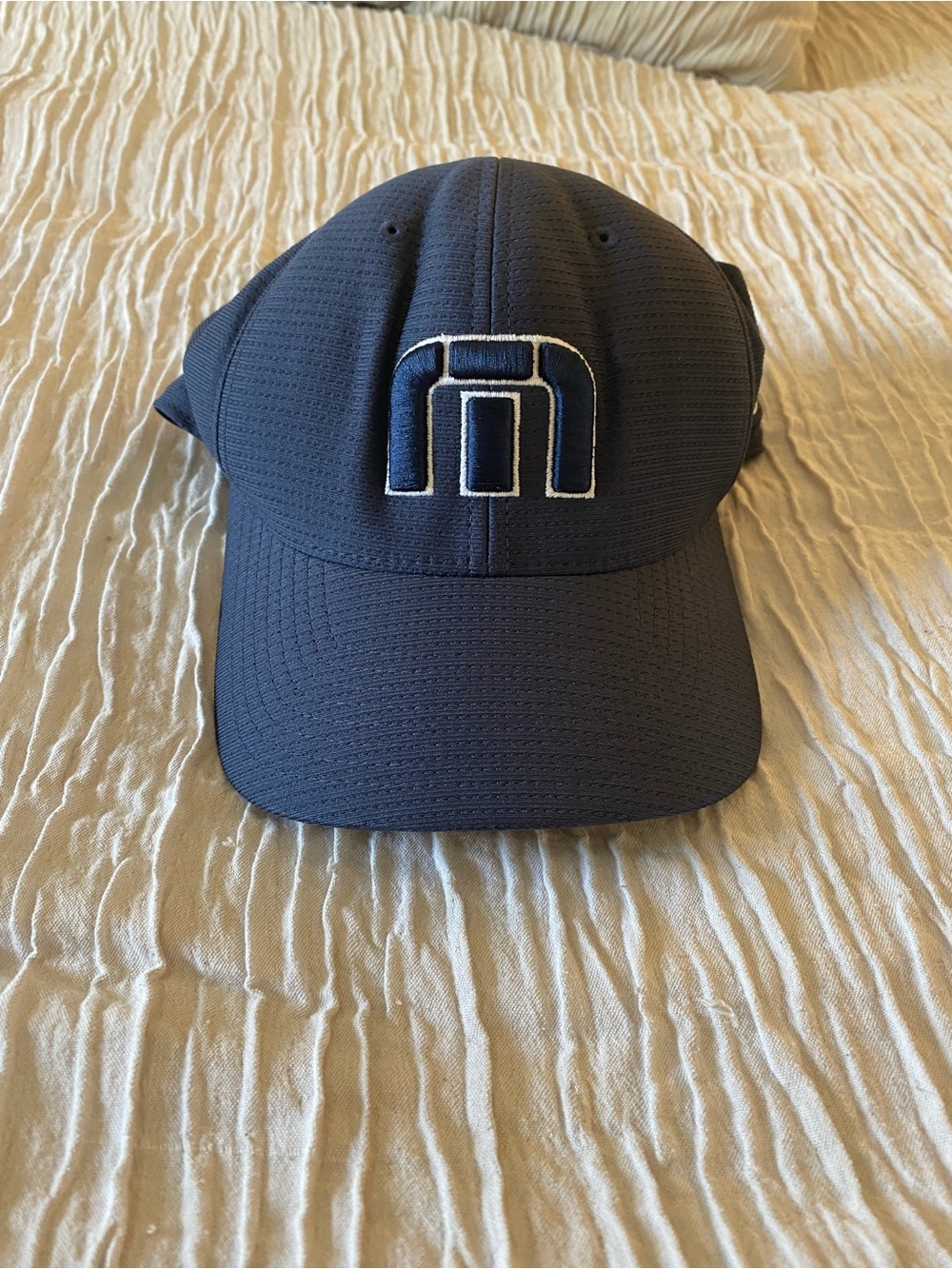 Travis Mathew Navy Blue Logo Baseball Cap